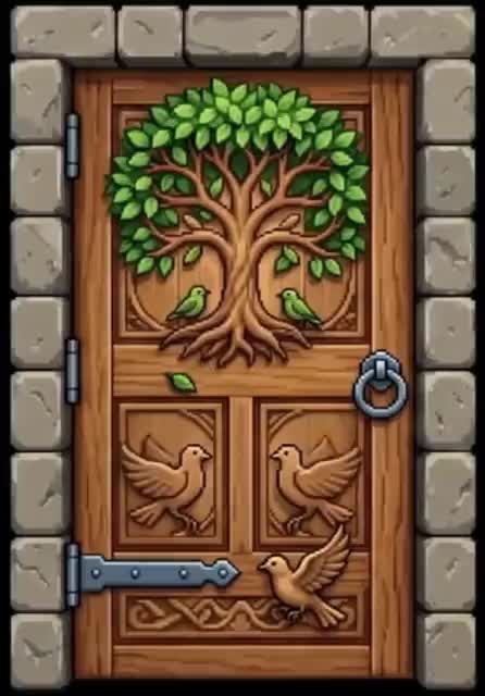 The medieval Simple Start door